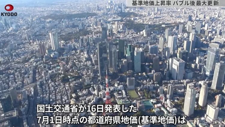 重磅!日本地价暴涨34年来最大,泡沫时代要卷土重来? 重磅!日本地价暴涨34年来最大,泡沫时代要卷土重来?